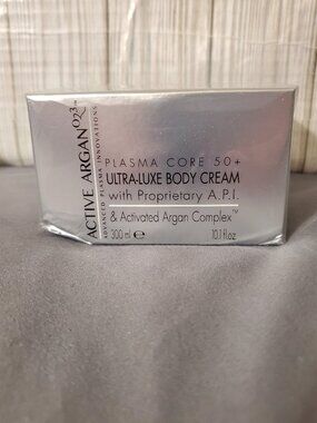 Active Argan O23 Plasma Core 50+ Ultra-Luxe Body Cream NEW IN BOX